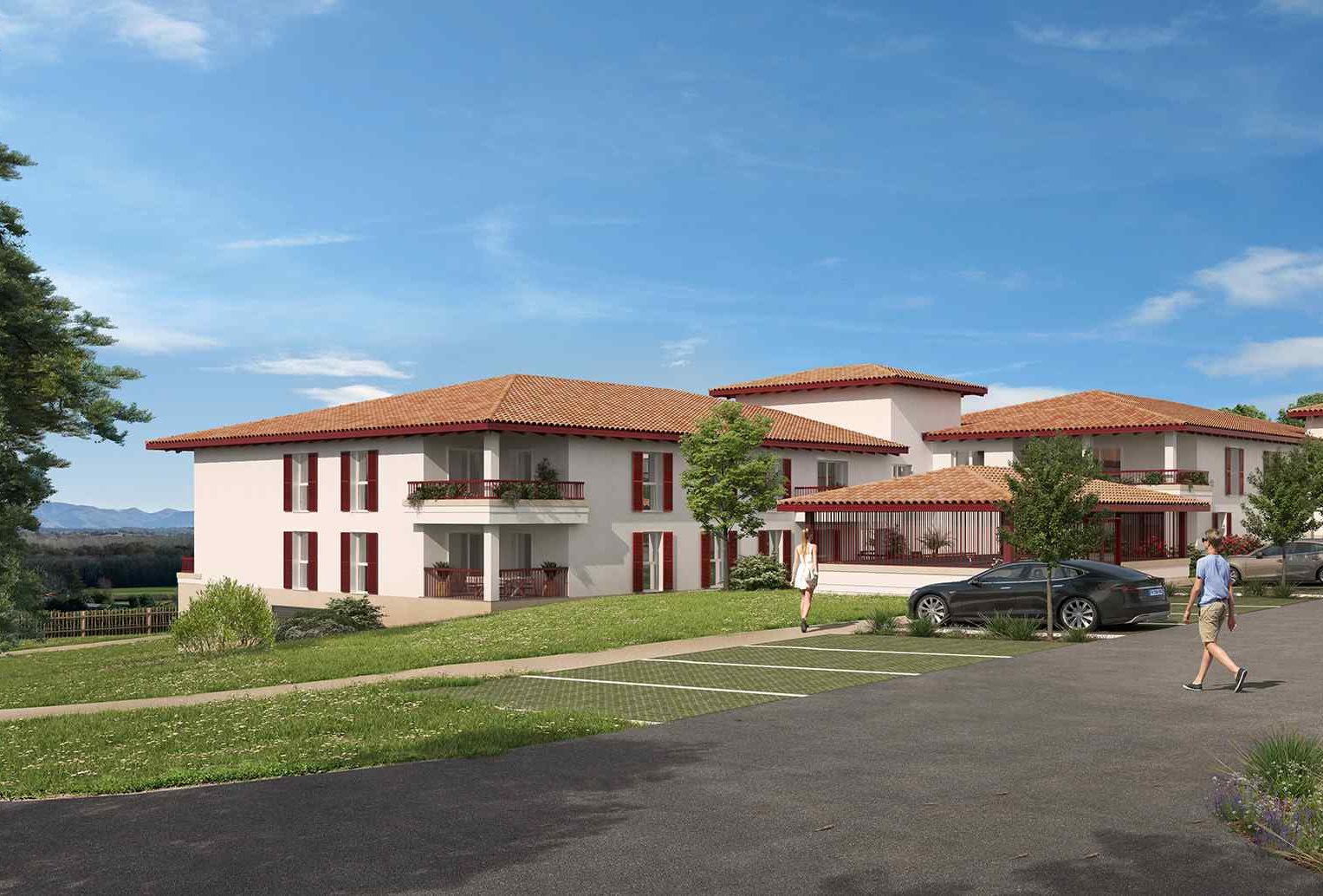 Façade Nord résidence Zagartzea Aedifim projet immobilier neuf