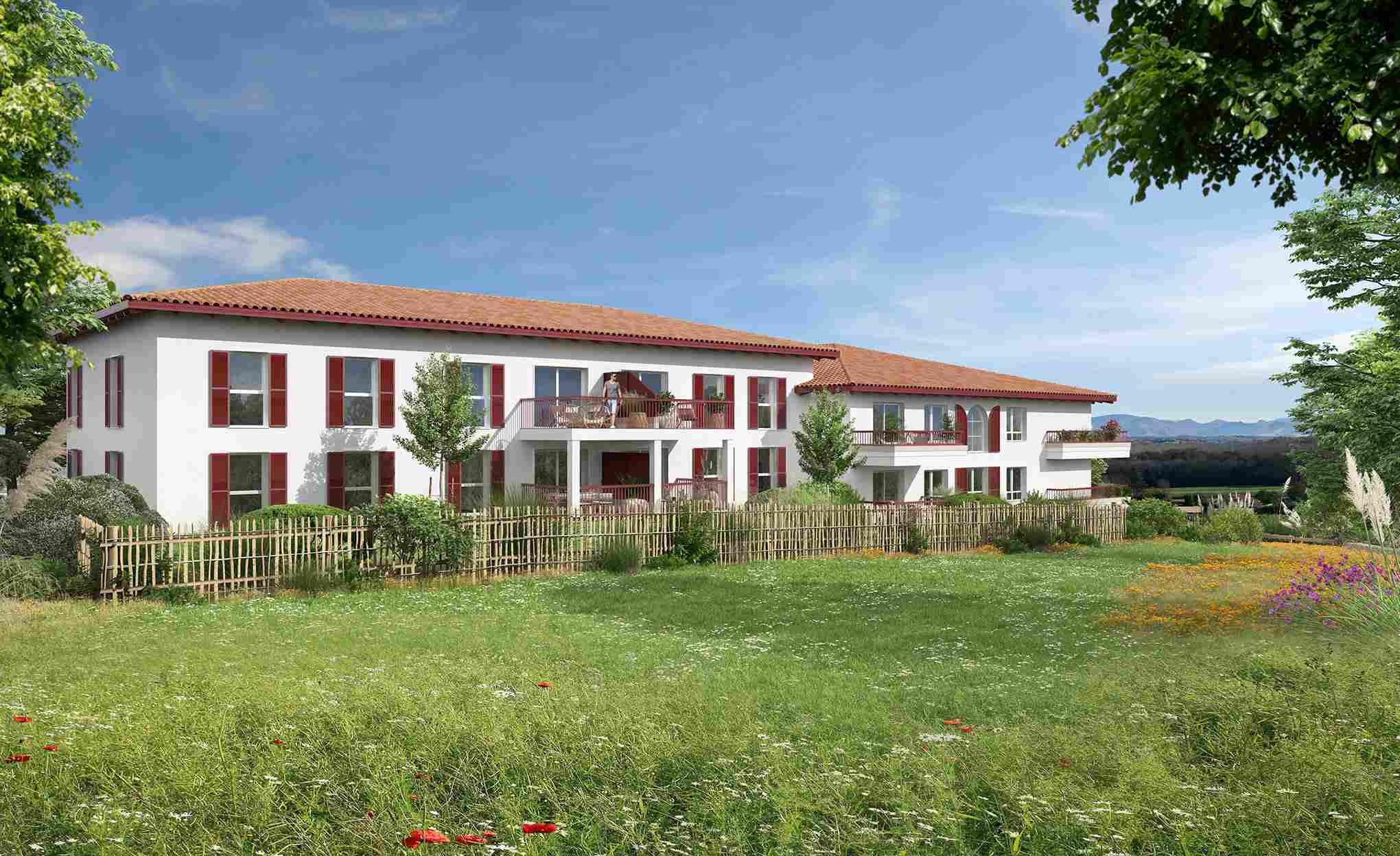Façade Ouest résidence Zagartzea Aedifim habitat intelligent connecté